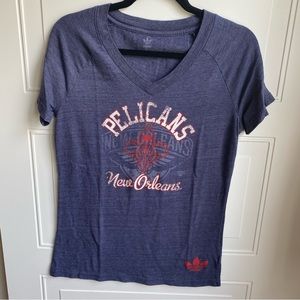 4/$20 Adidas New Orleans Pelicans V-Neck T-Shirt